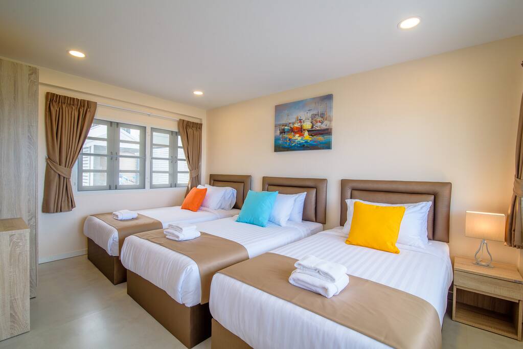 Bedroom 1 - 3 single beds