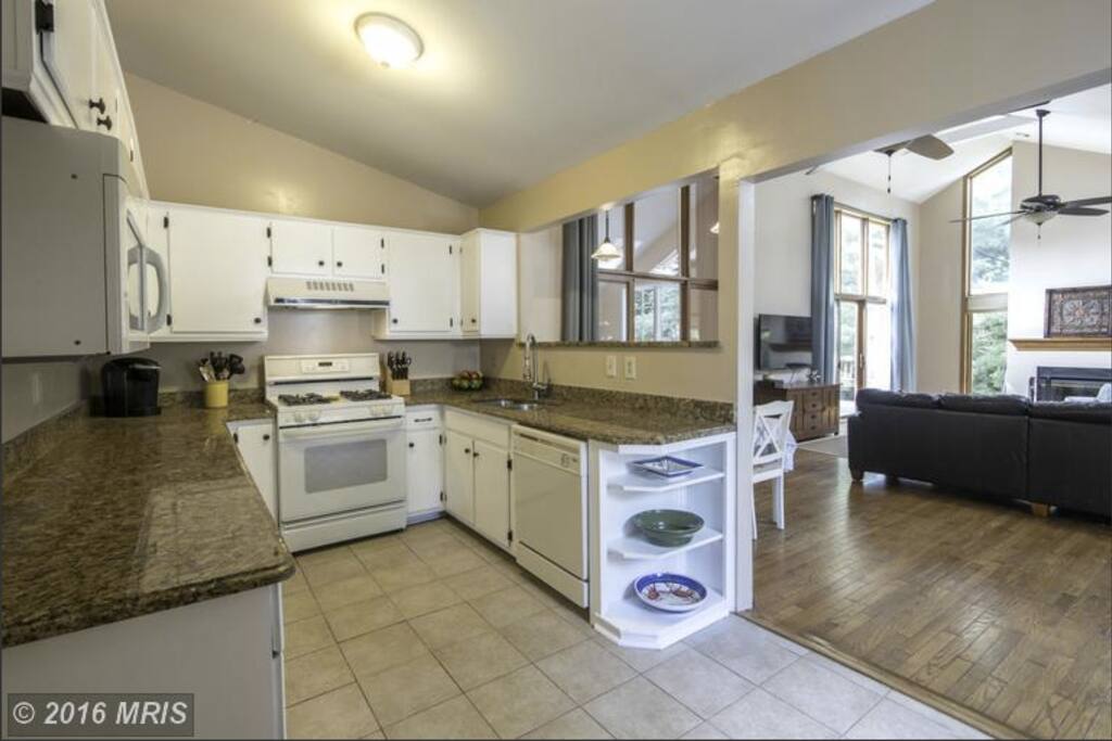 Kitchen and eating area
