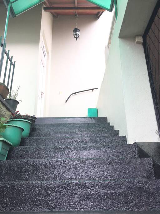 Stairs to front door