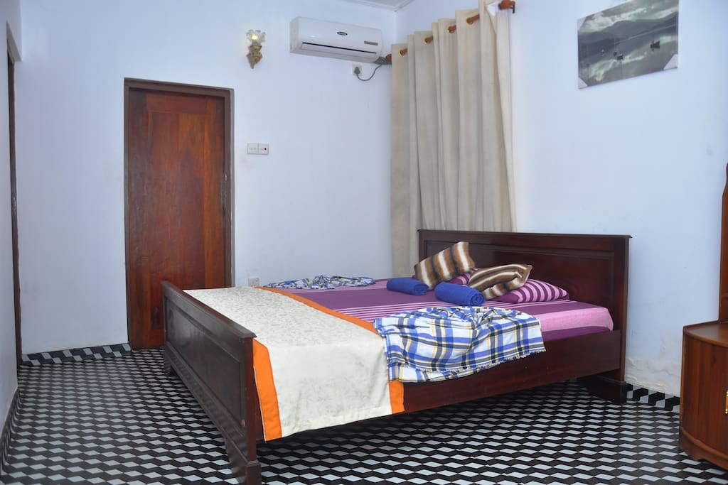 specious bed rooms, cozy bed , fan..