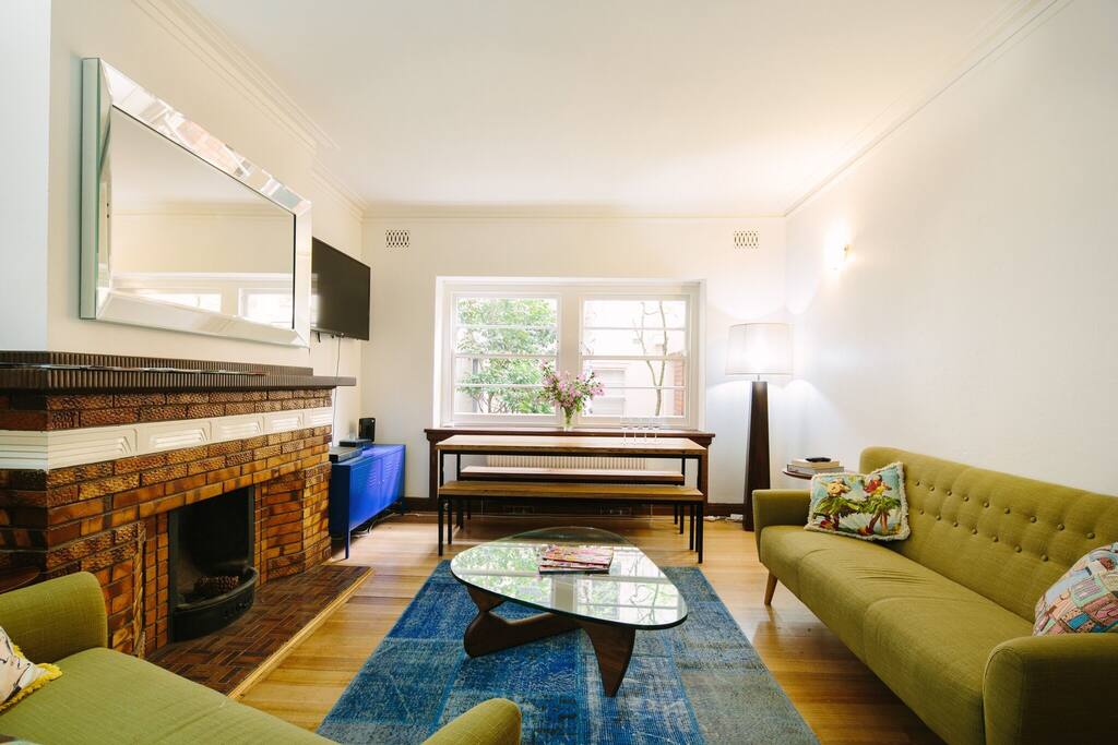 Lounge with 8 seater dining table