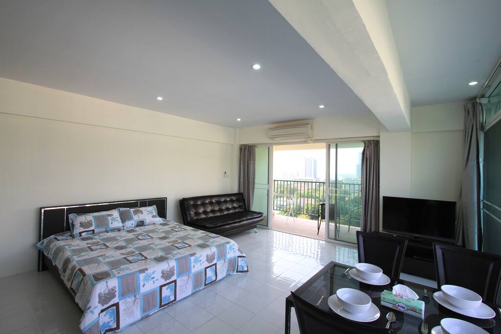 king size bed and sofa bed