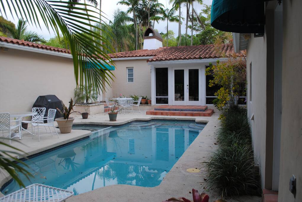 View from outside room with private entrance