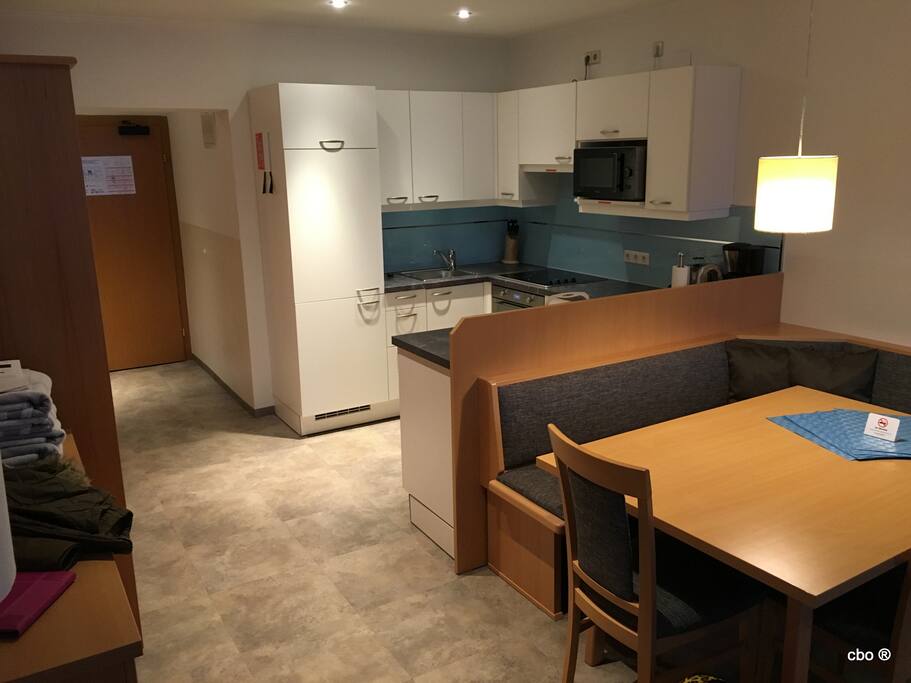 kitchen and dining room