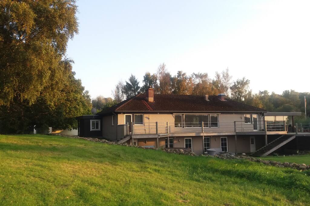 The house seen from the garden
