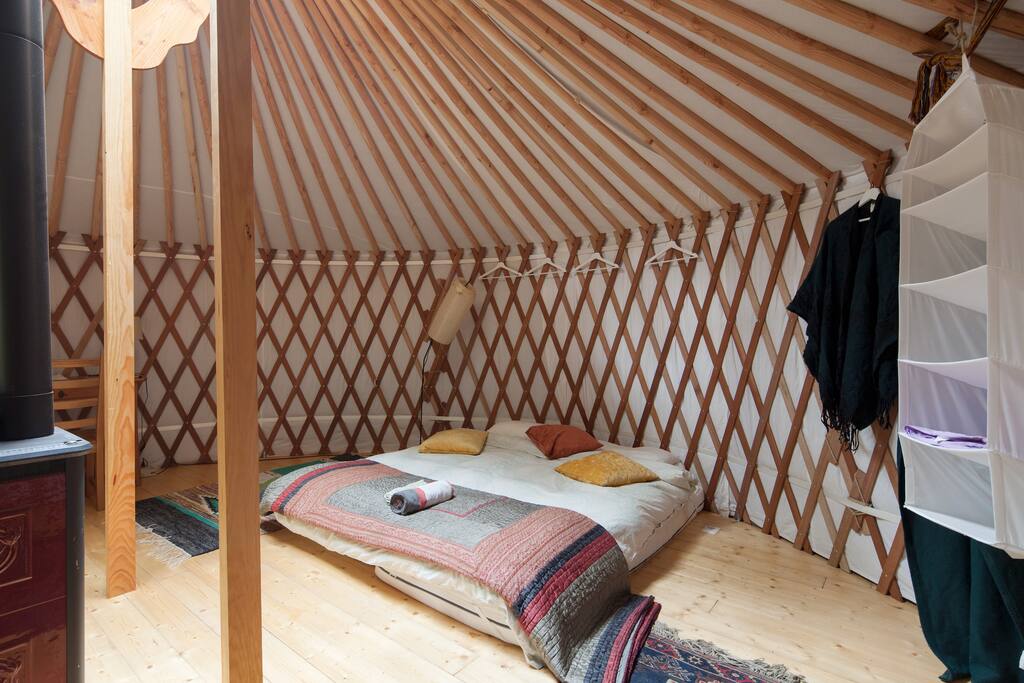 Room made up for one double bed