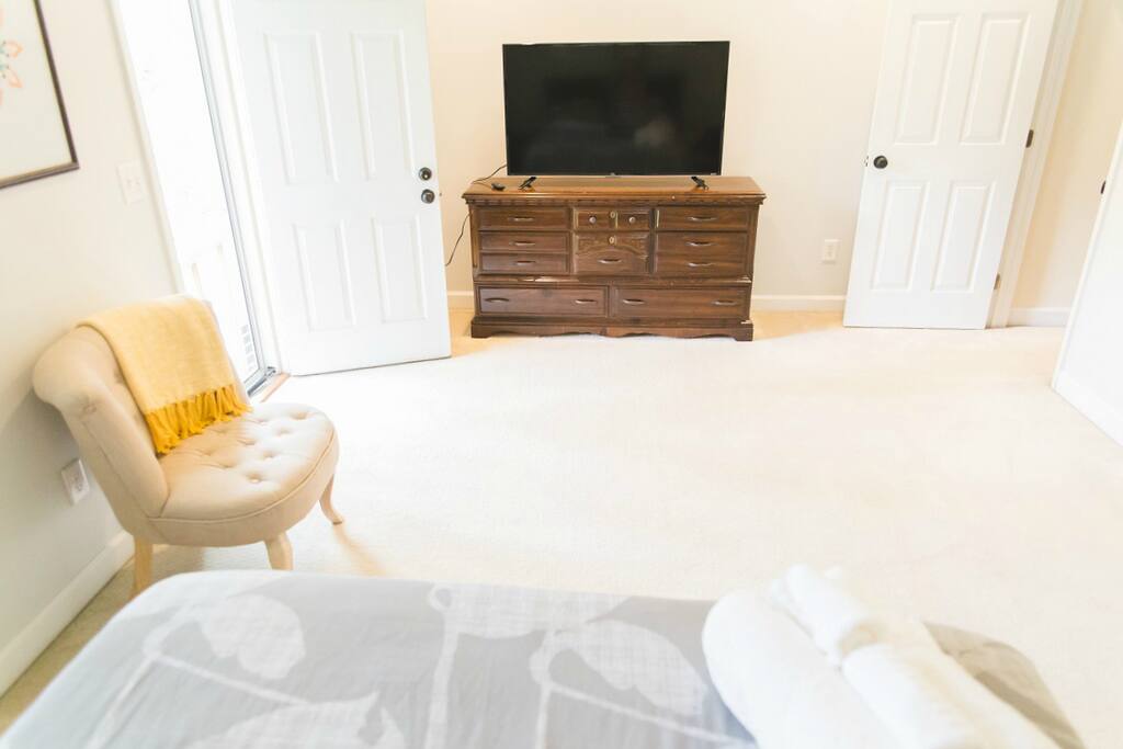 Even though this space is technically the basement, it gets plenty of sunlight.