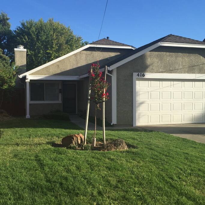 front of the house