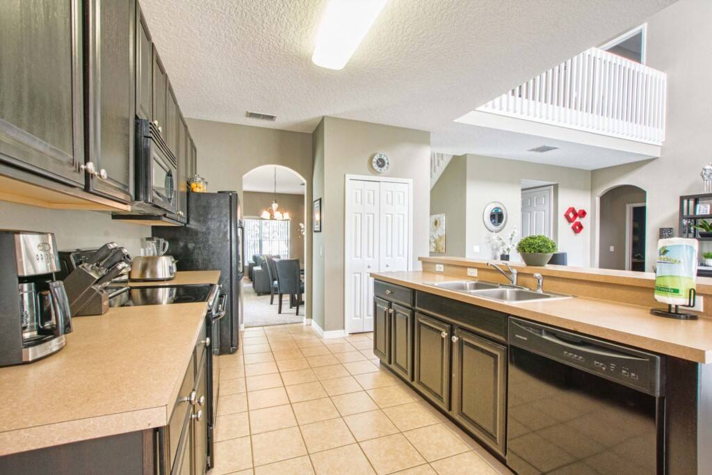 Make this vacation home your own by cooking a special meal in the airy, open kitchen