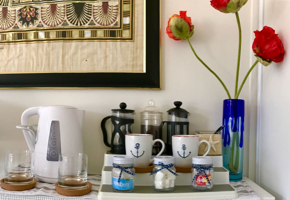 Make a cup of tea or coffee in your room while you enjoy the view