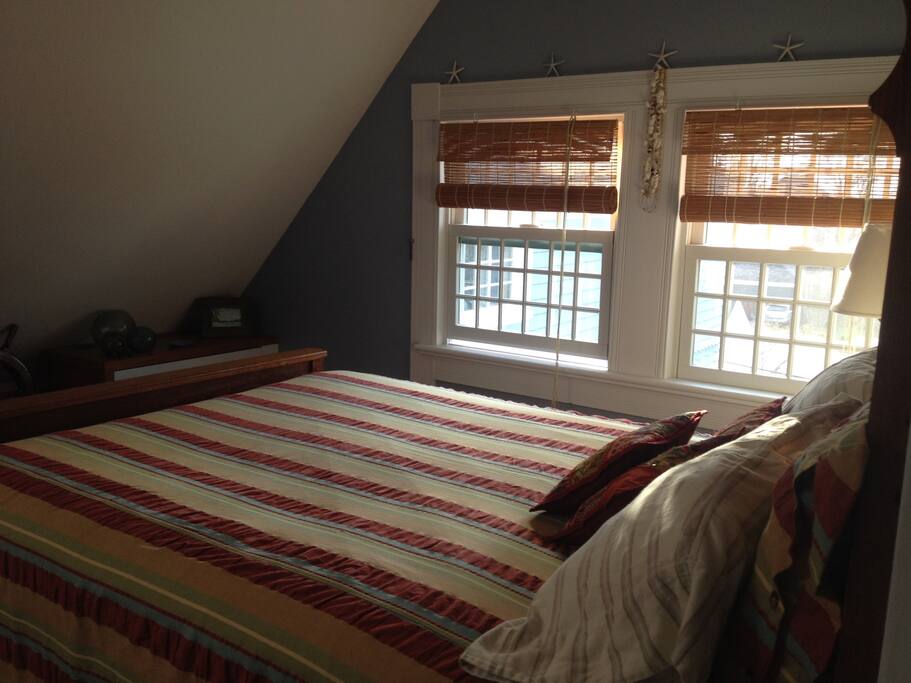 sweet bedroom with built in window seat (not shown) for reading and snoozing