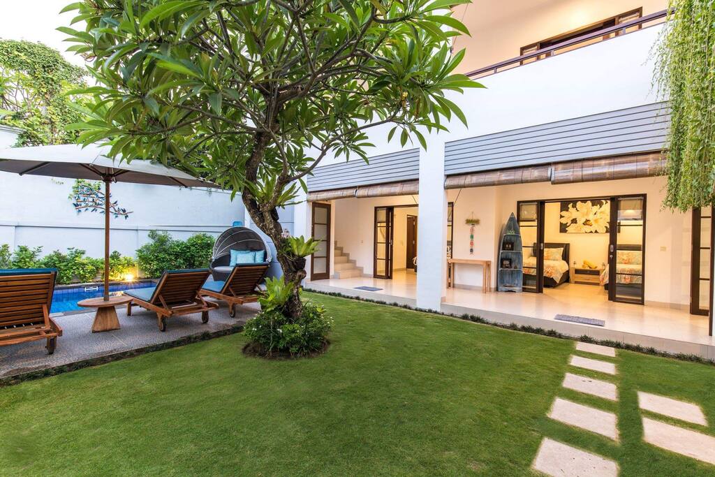 Villa grounds and pool area