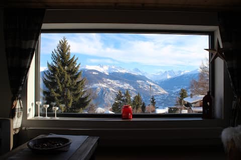 Popular Airbnb listing: Chalet with Alps View in Valais/Wallis