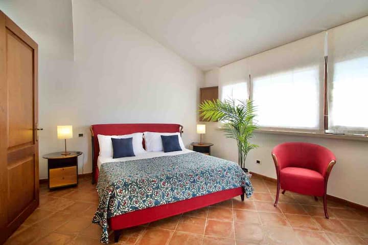 Master bedroom first floor, with walk in wardrobe and private bathoom