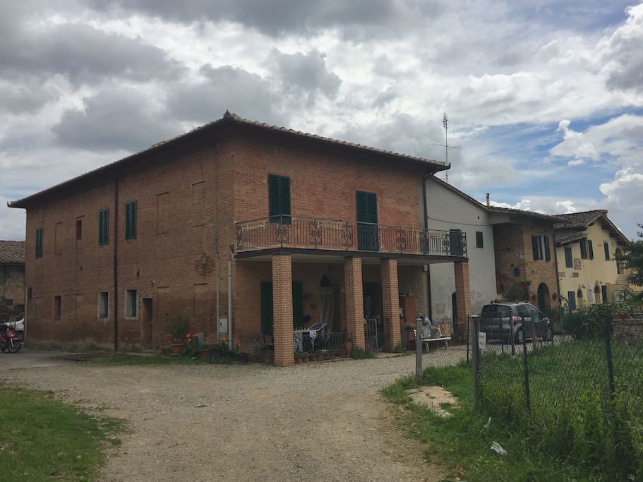 the apartment is at first floor with terrace