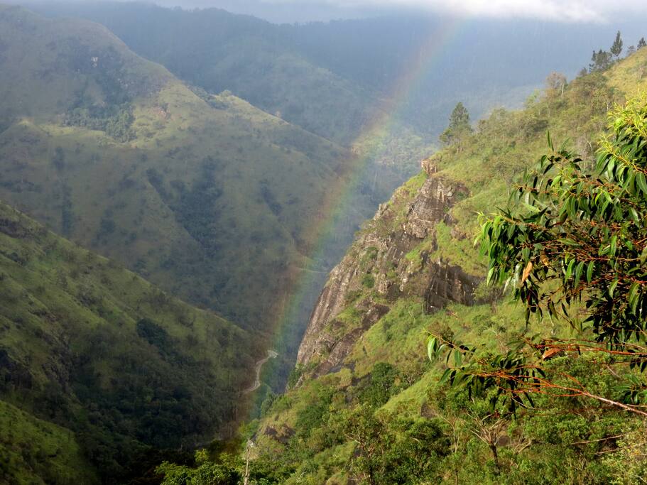 View from villa in a rainstorm
