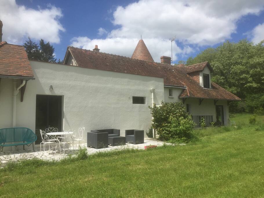 Terrase privée du gîte