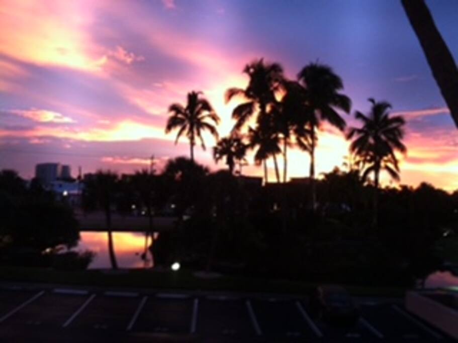 Amazing sunset from our porch