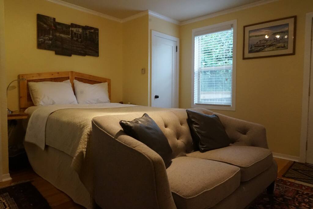 Large comfortable bed for a great nights sleep!
