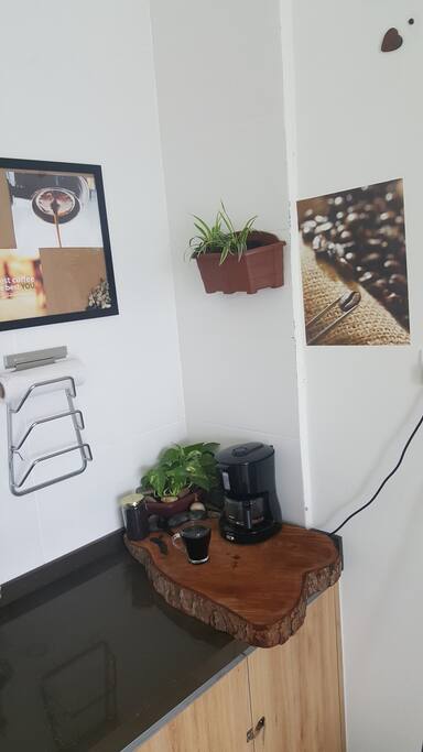 Mini coffee station where provide small comfort for kopi O lover