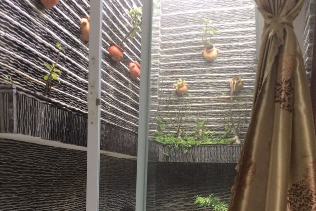 view from the bed room