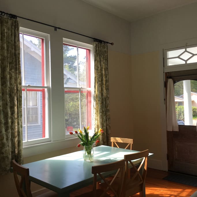 Sunny dining area