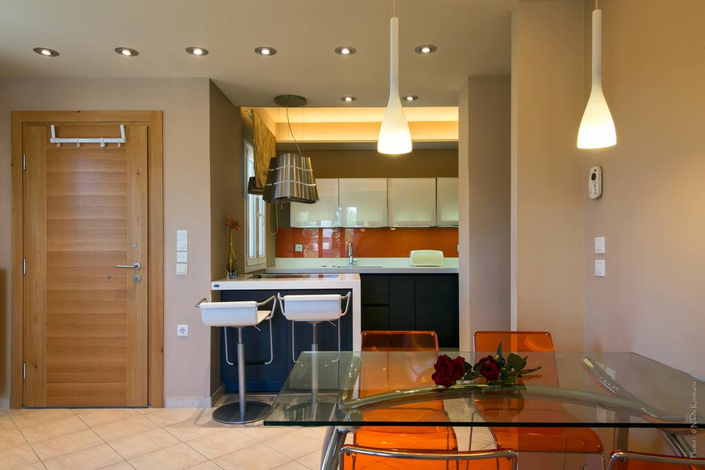 Dining and kitchen area