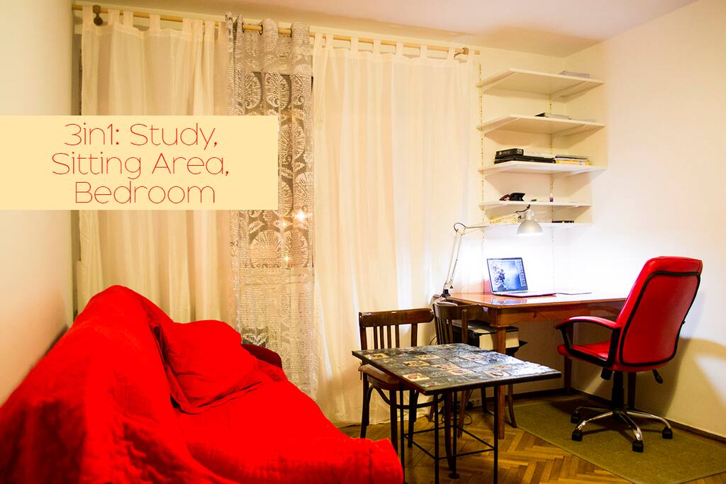 The couch transforms into comfortable bed for two or even 3.