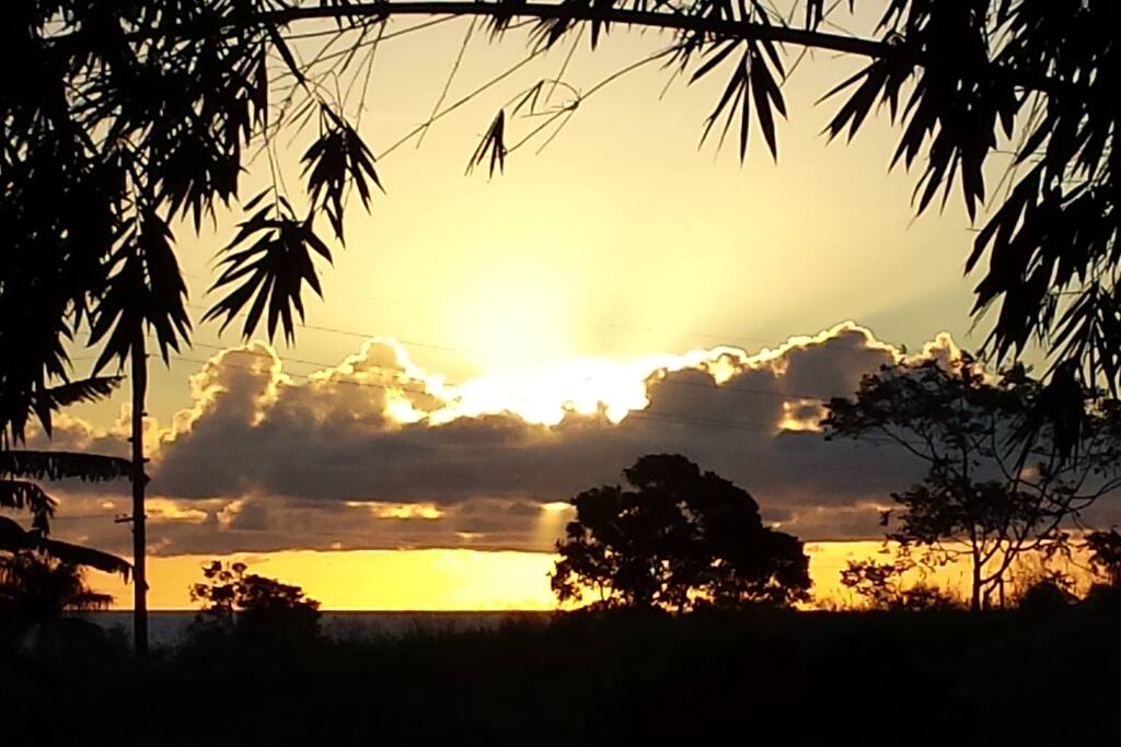 Amazing sunrises are seen from the house and gardens.