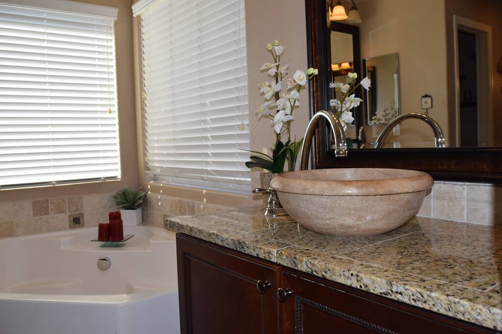 Master Bath. Separate Tub and Shower.
