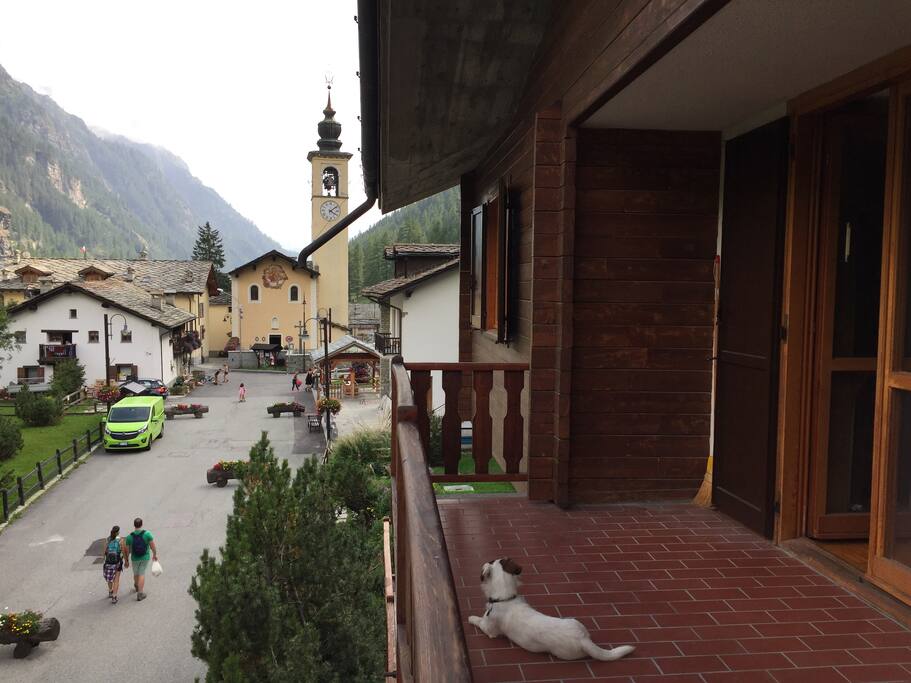 Vista dal balcone