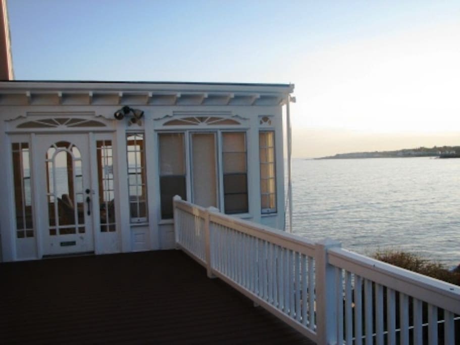 Oceanside at Good Harbor-Sun porch and view from front deck.