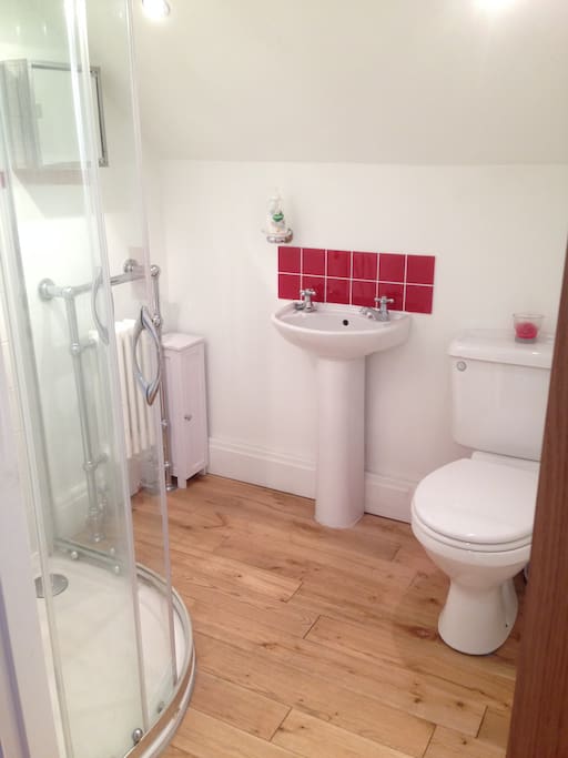 Shower in private bathroom