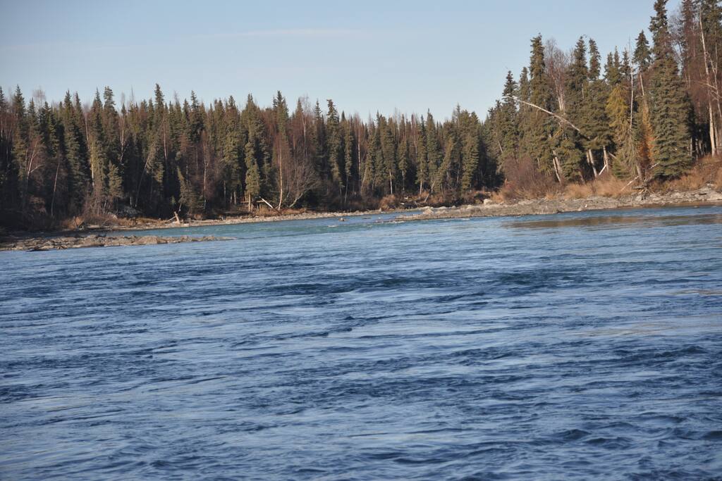 Six switchback down to our Kenai Riverbank.
