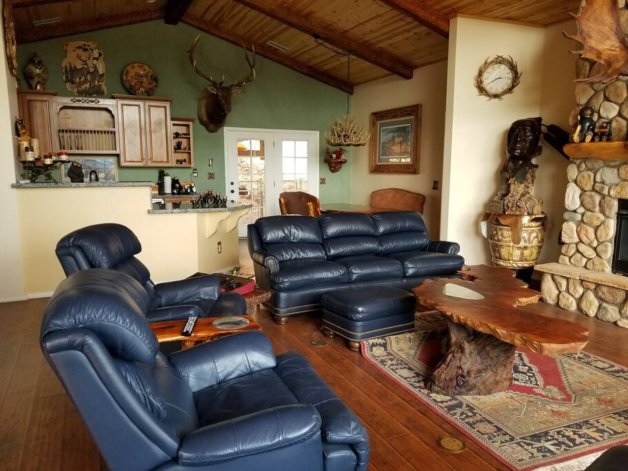 Fireplace and great views from the great room!