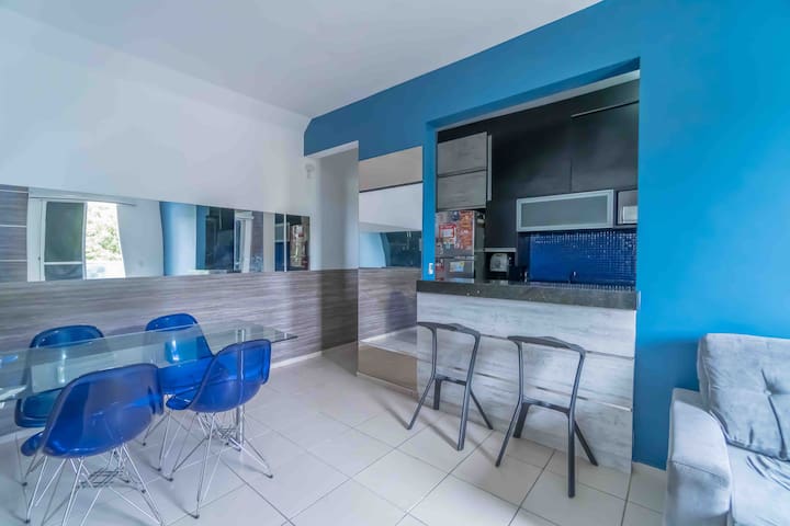Entire home with 2 bedrooms in Fortaleza - AP1 completo: Piscina, Wi-Fi, ArCond, Shop próx