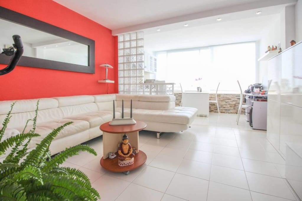 Modern and spacious lounge