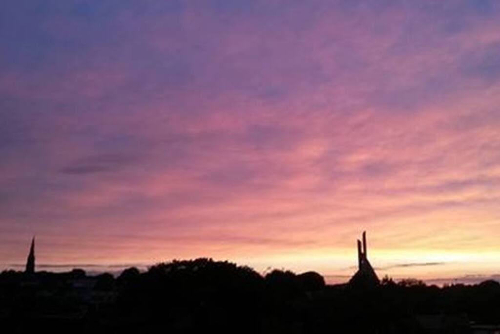 the view from the bedroom
