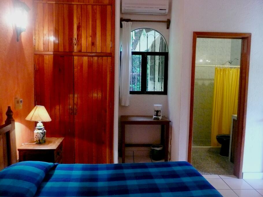 Large closet and private bathroom