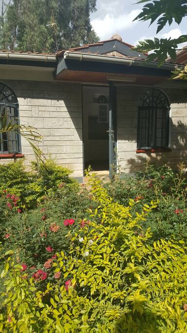Front view opening into the garden