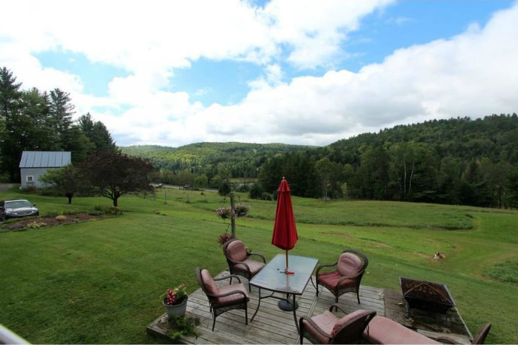 View of Field from Living Room Window