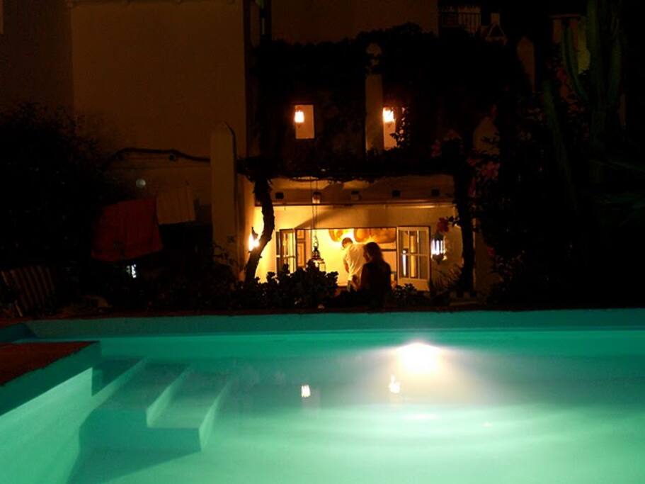 House by night