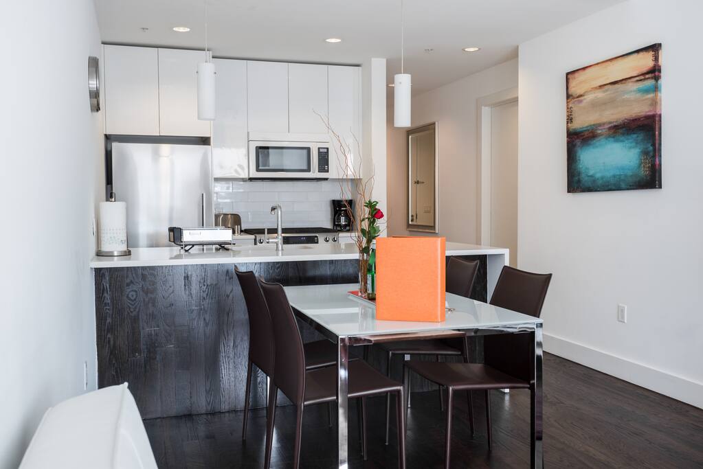 Open Concept Kitchen and Dining Area