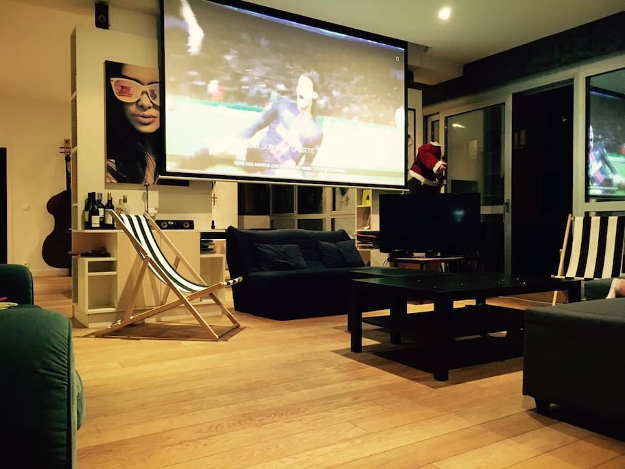 Watch every game on a huge screen.