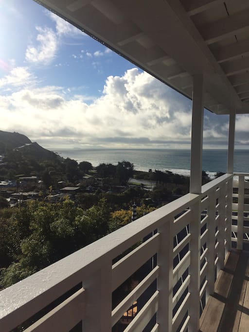 Your first view of the ocean as you arrive