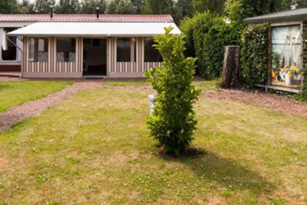 afgeschermde tuin.