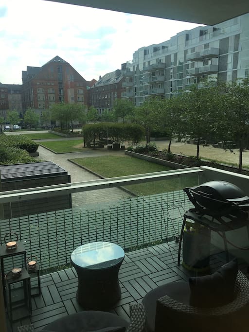 Lovely view over the appartment's court
