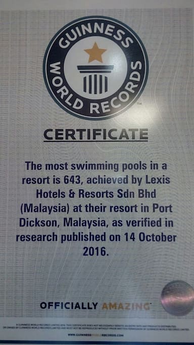 Guinness World Record for Most Swimming Pool