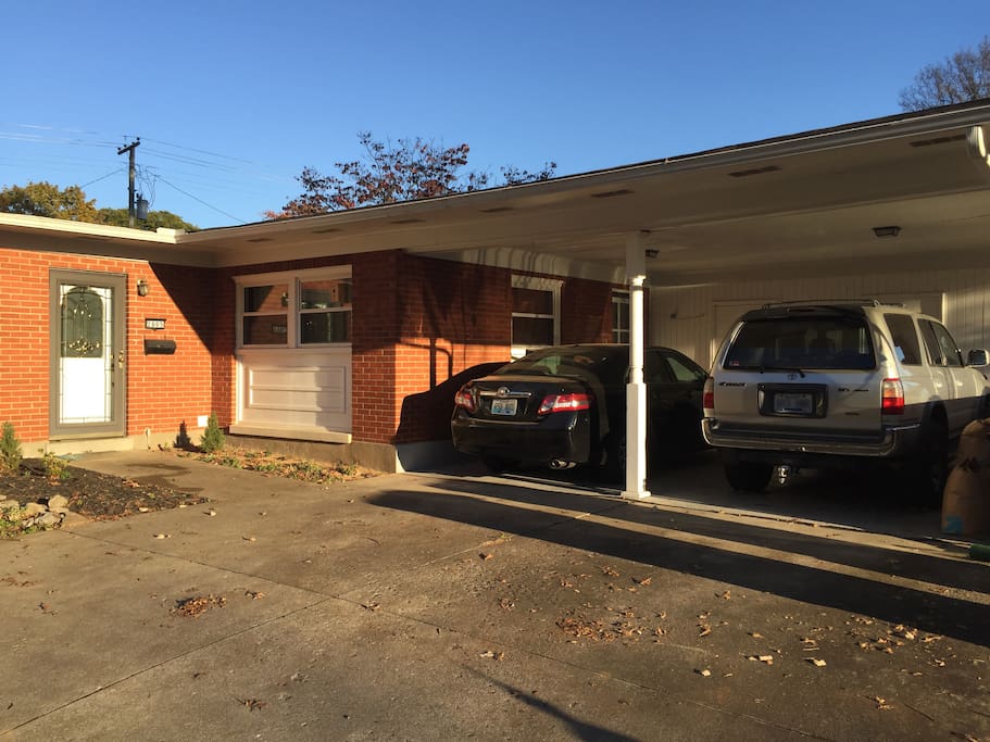 Two lane carport to get out of the elements