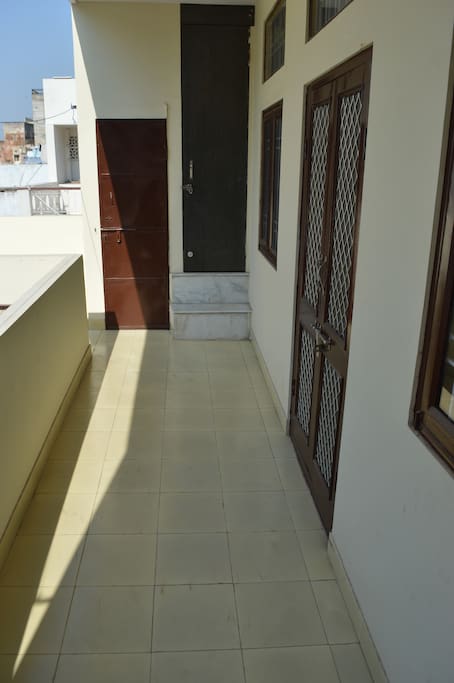 Balcony outside the room
